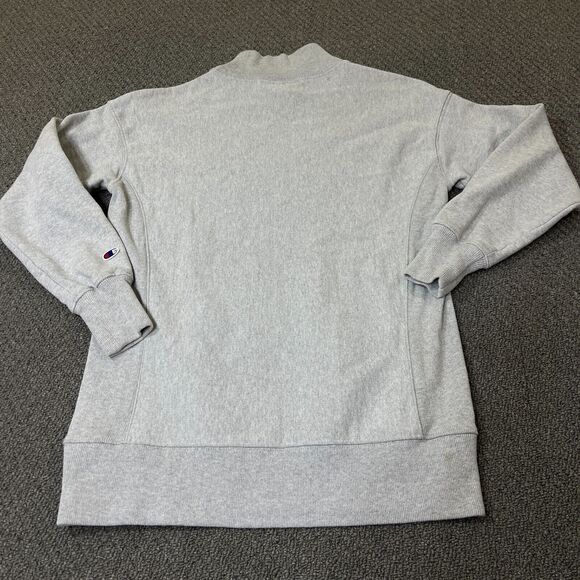 Vintage Champion Reverse Weave Sweatshirt Mens Size Small Gray Spellout Logo - Picture 3 of 8